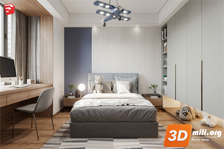 Children Room Scenes Skp FIles 